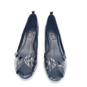 Rafe New York Womens Sophia Peep Toe Pumps Black